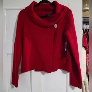 Elegant Red Women's Sweater